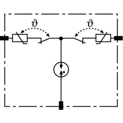 Moduł ochronny do ogranicznika przepięć DEHNrail, 2-biegun. (953013)
