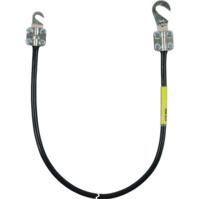 Kabel uziemiający 10 mm2 / dł. 0,3 m (kolor czarny) (410603)