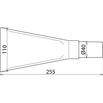Dysza płaska szer. 110 / dł. 260 mm (785221)
