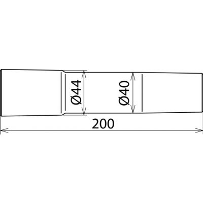 Przedłużenie fi 40 / dł. 200 mm (785121)