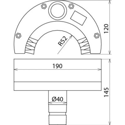 Szczotka półokrągła fi 120 mm (785140)