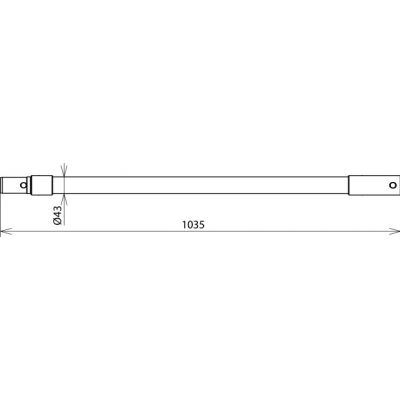 Przedłużenie drążka, fi 43 mm dł. 1035 mm (769517)