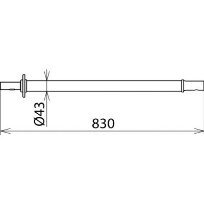 Uchwyt I = 800 mm do drążka (766120)