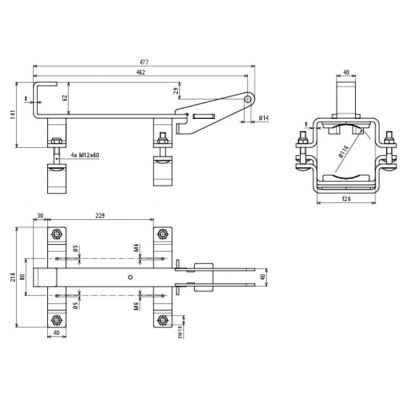 Prowadnica do młota Bosch typ GSH 27, St/tZn (600050)