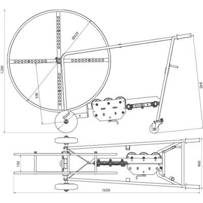 Prostowarka jezdna do drutu 7-10 mm, wariant D, St/tZn (597006)