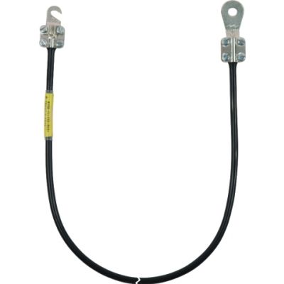 Kabel uziemiający 10 mm2 / dł. 1,0 m (kolor czarny) (410510)