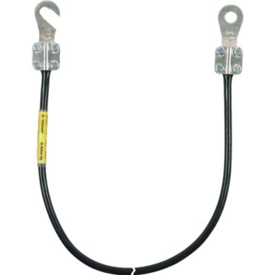 Kabel uziemiający 10 mm2 / dł. 0,4 m (kolor czarny) (410404)