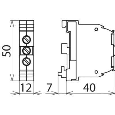 Zacisk do przewodu PE, 16 mm2, na szynę (910099)