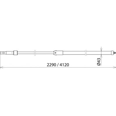 Przedłużenie uchwytu drążka, dł. 4100 mm (766469)