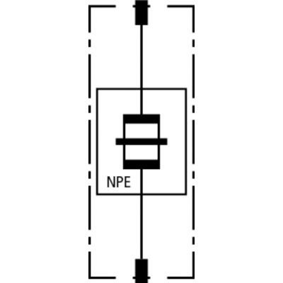 Moduł ochronny iskiernikowy N-PE do ogranicznika DEHNgap H M (961020)