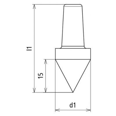 Grot do wbijania uziomów fi 20 mm, wg DIN 48852, TG/tZn (620001)
