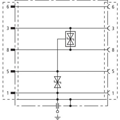 Ogranicznik przepięć FS adapter gniazdo/wtyk D-Sub 9pol, do Profibus-DP/FMS i SINEC L2 (924017)