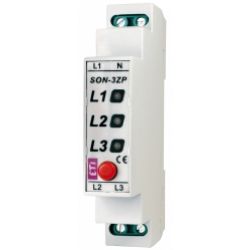 Sygnalizator obecności napięcia z przyciskiem (3 x czerwona LED) SON-3 ZP 002471410 ETI (002471410)