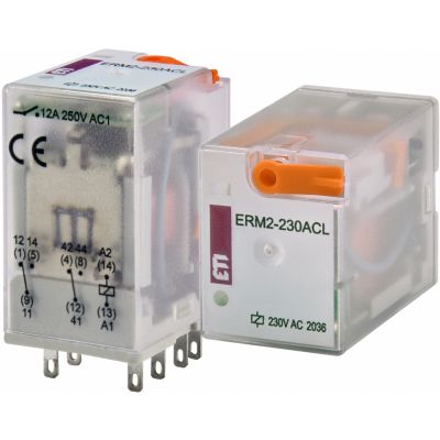Przekaźnik 2 stykowy 230V AC ERM2-230ACL 002473005 ETI (002473005)