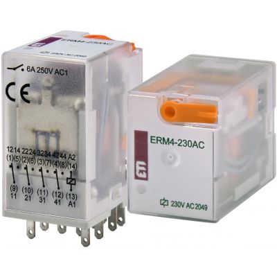 Przekaźnik 4 stykowy 230V AC ERM4-230ACL 002473011 ETI (002473011)