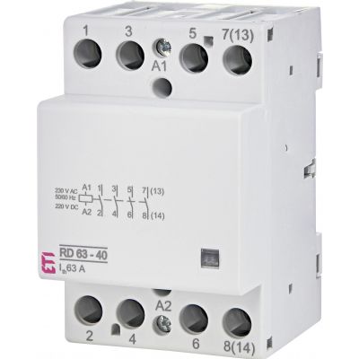 Stycznik modułowy 63A 4Z 3M 4P  RD 63-40-230V AC/DC 002464026 ETI (002464026)