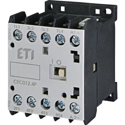 Stycznik silnikowy miniaturowy CEC012.4P-230V-50/60HZ 004641202 ETI (004641202)