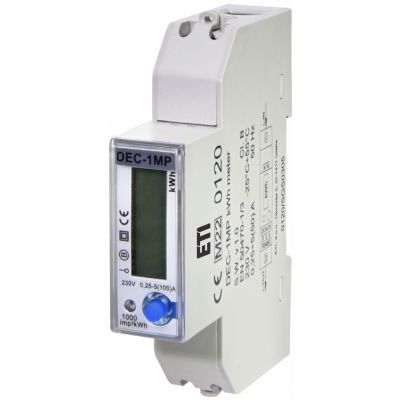 Wskaźniki zużycia energii 1-fazowy z analizą parametrów sieci DEC-1MP 004804061 ETI (004804061)