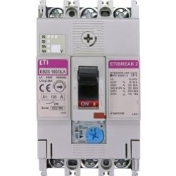 Wyłącznik mocy 3P 16kA wyzw. TM (regulacja termiczna) EB2S 160/3LA 125A 3P 004671884 ETI (004671884)