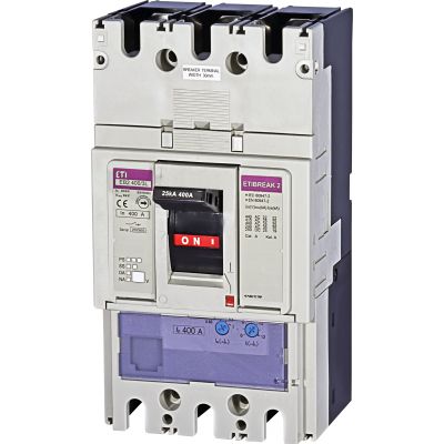 Wyłącznik mocy 3P 25kA wyzw. TM EB2 400/3L 400A 3P 004671092 ETI (004671092)