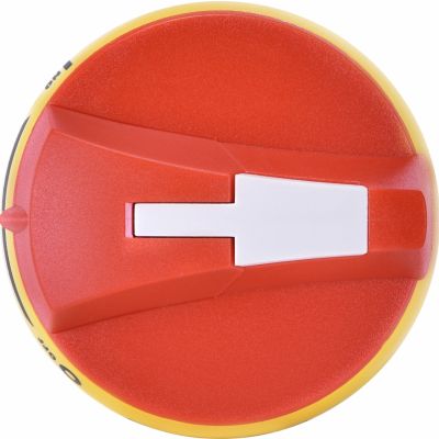 Rączka drzwiowa czołowa i boczna prawa żółto-czerwona CLBS-EH80/YR 004661418 ETI (004661418)