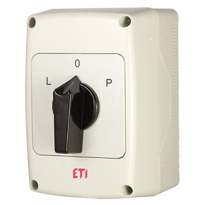 Przełącznik rewersyjny L-0-P w obudowie CS 32 11 U L0PPNG 004773209 ETI (004773209)
