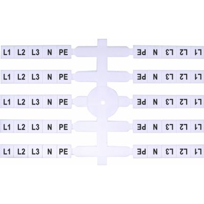 Oznacznik elastyczny (40 x 5szt.) EO3 L1,L2,L3,N,PE 003901816 ETI (003901816)