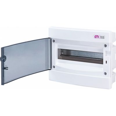Rozdzielnica podtynkowa 1x12 drzwi transparentne ECM12PT 001101011 ETI (001101011)