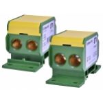 Blok rozdzielczy 192A (2x4-70mm2)/2x4-70mm2) żółto-zielony EDBM-4/PE 001102415 ETI (001102415)