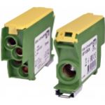 Blok rozdzielczy 192A (1x4-70mm2/4x1,5-25mm2) żółto-zielony EDBJ-1x70-4x25/PE 001102436 ETI (001102436)