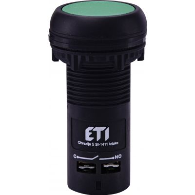 Przycisk kompaktowy z guzikiem krytym, 1NO, zielony ECF-10-G 004771451 ETI (004771451)