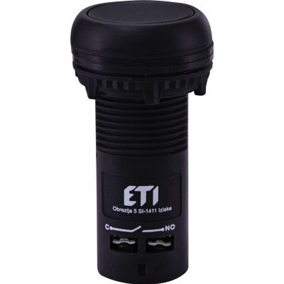 Przycisk kompaktowy z guzikiem krytym, 1NO, czarny ECF-10-C 004771453 ETI (004771453)
