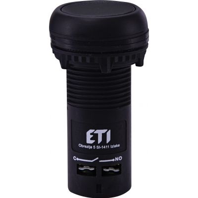 Przycisk kompaktowy z guzikiem krytym, 1NO, czarny ECF-10-C 004771453 ETI (004771453)