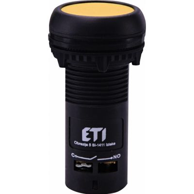 Przycisk kompaktowy z guzikiem krytym, 1NO+1NC, żółty ECF-11-Y 004771472 ETI (004771472)