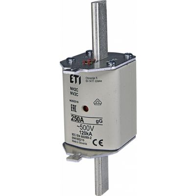 Wkładka topikowa NH zwłoczna KOMBI NH2C gG 125A 400V 004185115 ETI (004185115)