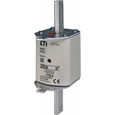 Wkładka topikowa NH szybka KOMBI NH2 WT-2C gF 200A 500V 004139398 ETI (004139398)