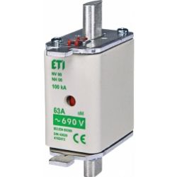 Wkładka topikowa NH silnikowa KOMBI NH000 WT-00C aM 16A 690V 004181405 ETI (004181405)