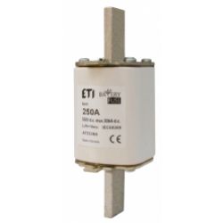 Wkładka topikowa NH do ochrony akumulatorów, magazynów energii DC NH2 gBat 250A 550V DC 004724264 ETI (004724264)