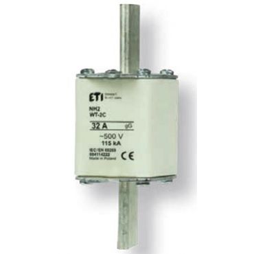 Wkładka topikowa NH zwłoczna NH2 WT-2C gG 80A 500V 004114226 ETI (004114226)