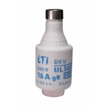 Wkładka topikowa ultraszybka DII UQ gR 10A 500V 004322004 ETI (004322004)