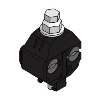 Zacisk 2-stronnie przebijający AL-Cu 1,5-95 mm2 Zrywalna śruba Z2082Z ALCU95 002912305 ETI (002912305)