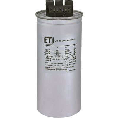 Kondensator LPC 15 kVAr, 400V, 50Hz 004656752 ETI (004656752)