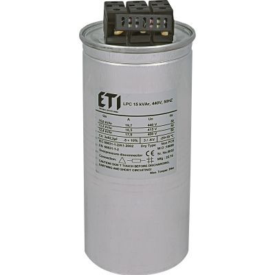 Kondensator LPC 15 kVAr, 440V, 50Hz 004656762 ETI (004656762)