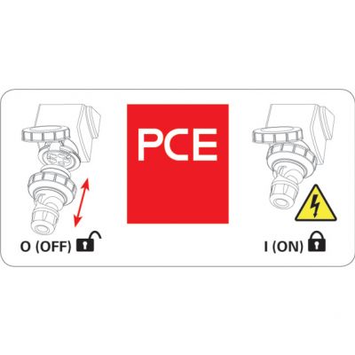 PCE GNIAZDO Z WYŁĄCZNIKIEM 0-1 DUŻE BLOKADA MECHANICZNA 16A 400V 3P+Z IP44 7514-6 (7514-6)