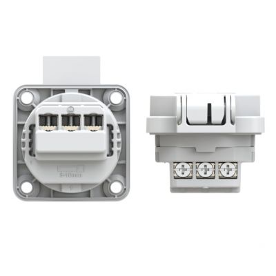 GNIAZGO SCHUKO 16A 3P 230V SZARE (105-0G)