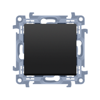 Simon 10 Przycisk zwierny bez piktogramu 10A 250V szybkozłączka czarny CP1C.01/49 KONTAKT (CP1C.01/49)