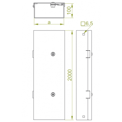 Korytko kablowe 300x100mm Grubość 2,00 mm 2mb KMPC300H100/2 813430 BAKS (813430)