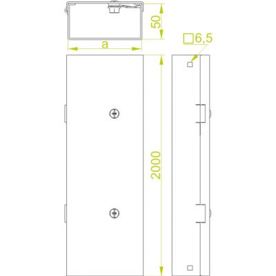 Korytko kablowe 600x50mm Grubość 2,00 mm 2mb KMPC600H50/2 810160 BAKS (810160)