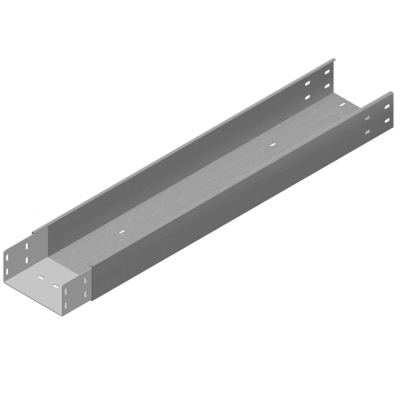 Korytko kablowe z łącznikiem wspaw. 400x100mm Grubość 2,00 mm 3mb KZLC400H100/3 312940 BAKS (312940)