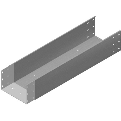 Korytko kablowe z łącznikiem wspaw. 600x200mm Grubość 2,00 mm 3mb KZLC600H200/3 372960 BAKS (372960)